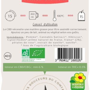 Infusion Bio Fraise Chanvre