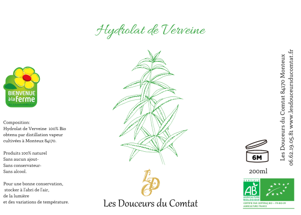 HYDROLAT VERVEINE BIO 100% Vaucluse